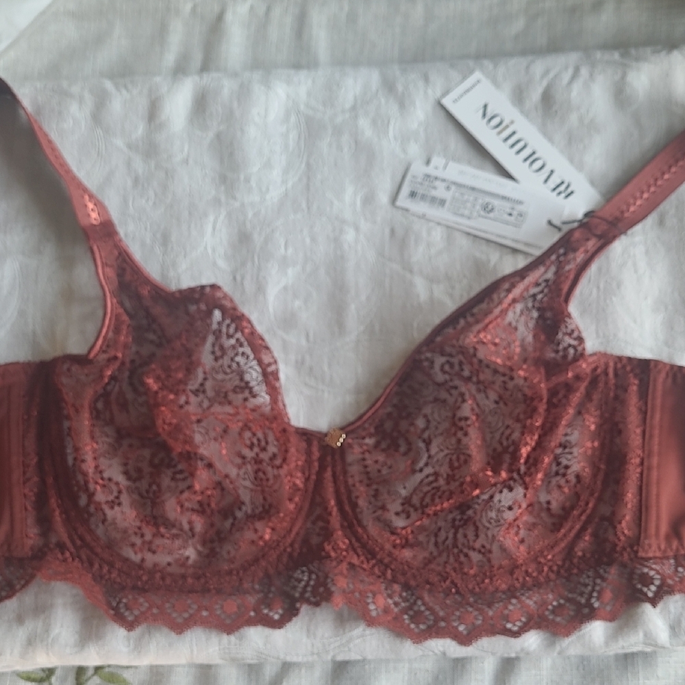 Empreinte Revolution Red Lace Underwire Bra